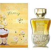 Anfar Banana Pudding - Perfume for Women - Fruity Floral Fragrance - Notes of Banana, Pear, Jasmine, Vanilla, Sandalwood, and Coconut - 3.4 oz