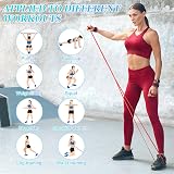 jjshund Resistance Band Set, 4 Tensions, Door Anchor, Handles, Bag view 5