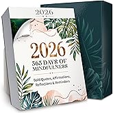 Mindfulness Desk Calendar 2026 – Daily Inspirational Page-A-Day Tear-Off Calendar with Quotes, Affirmations, Reflections & Mindful Prompts, Elegant Self-Care Gift for Women, Stress Relief Desk Decor