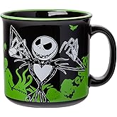Silver Buffalo Disney The Nightmare Before Christmas Your Worst Nightmare Featuring Jack Skellington Ceramic Camper Mug, 20 Ounces