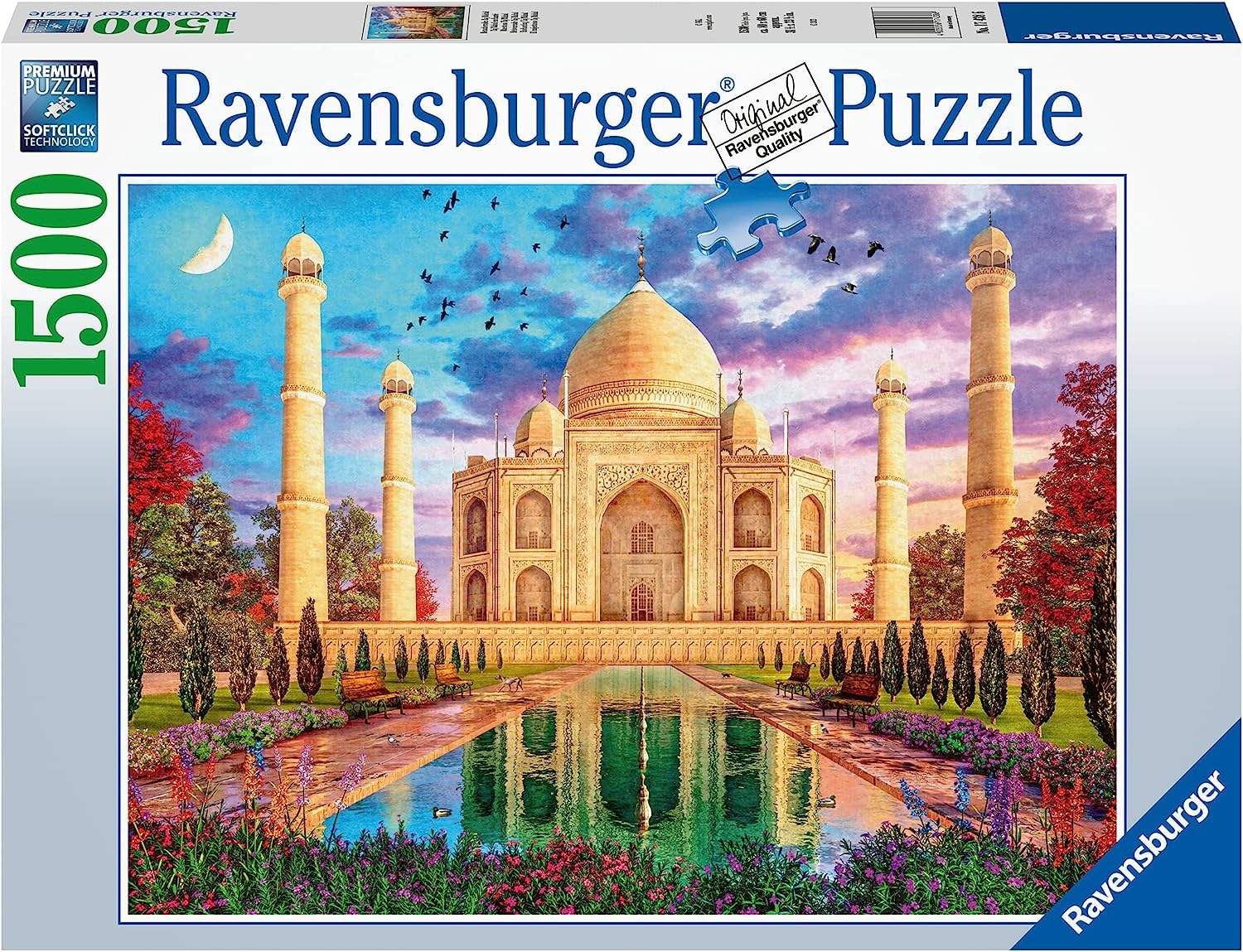 Ravensburger Enchanting Taj Mahal 1500 Piece Jigsaw Puzzle for Adults and Kids Age 12 Years Up