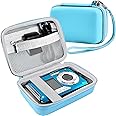 Leayjeen underwater camera case Compatible with YISENCE/HICSHON Waterproof Digital Camera Underwater Camera Full HD 2.7K 48 MP Video Recorder and More Accessories-Blue(Case Only)