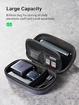 UGREEN Grey Travel Cable Organiser Bag Small Hard Case for Charger Adapter view 4