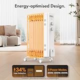 VonHaus Oil Filled Radiator 9 Fin 2000W Portable Electric Heater view 2