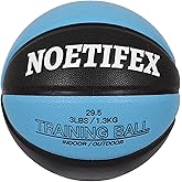 Noetifex Weighted Heavy Basketball 3LBS/2.2LBS 29.5"/28.5" Training Equipment for Indoor & Outdoor – Improve Dribbling, Passing, Handling & Rebounding Skills Weighted Training Basketball (Deflated)