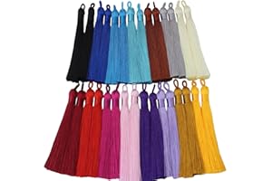PAMIR TONG 9cm Chinese Knot Tassels Handmade Rayon Silk Tassels Jewelry Supplies 15 Pairs/30pcs GD202