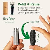 EcoYou Eco Floss Charcoal Refills Mint Candelilla Wax Bamboo 4 Pack view 6
