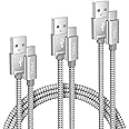 Elebase iPhone 16 15 Pro Max Charger Cord 1.5/3.3/6.6FT 3-Pack,USB to USB Type C Car Charging Cable,USBC Power Cable for New Apple iPad Mini Air,Airpods 4,Samsung Galaxy S24 S23 Plus Ultra,Z Flip Fold