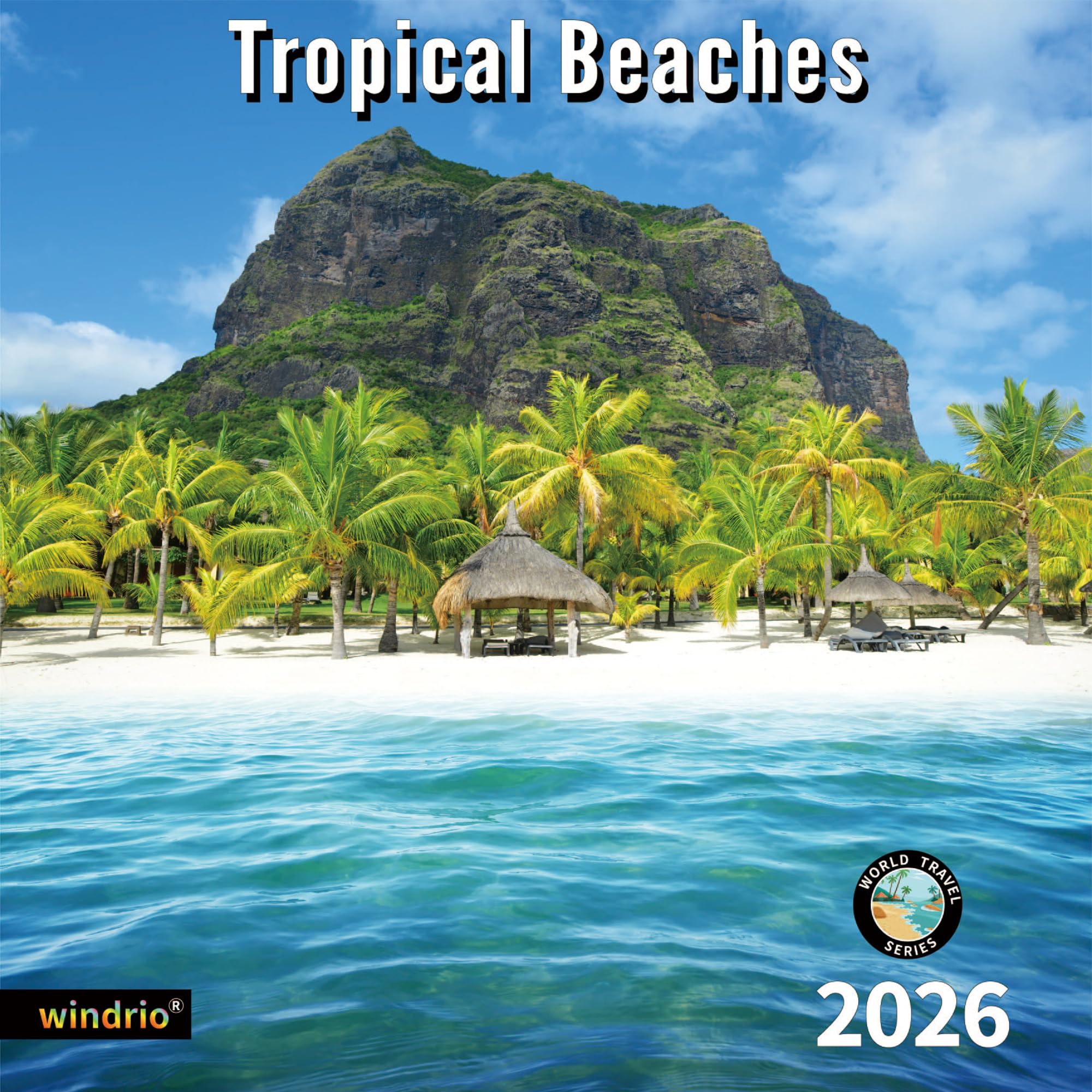 Photo 1 of 2026 Wall Calendar,Calendar 2026, November 2025 - December 2026, Wall Calendar Tropical Beaches, 12" x 24" Opened,Full Page Months Thick & Sturdy Paper for Calendar Organizing & Planning