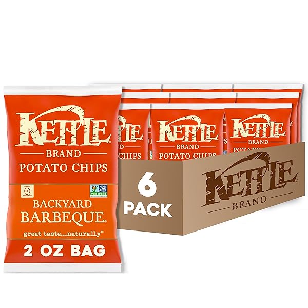 KETTLE BRAND POTATO CHIPS, BACKYARD BARBEQUE KETTLE CHIPS,...
