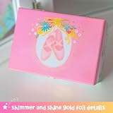 Giggle & Honey Musical Ballerina Jewellery Box Pink for Girls 17.1 x 13.3 x view 5