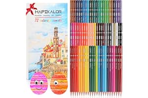 HAPIKALOR Easter Basket Stuffers for Teens, 72 Colored Pencils for Adult Coloring Books, Professional Coloring Pencils Set, Art Supplies for Drawing, Sketching, Valentines Gifts for Adults Teen & Pro.