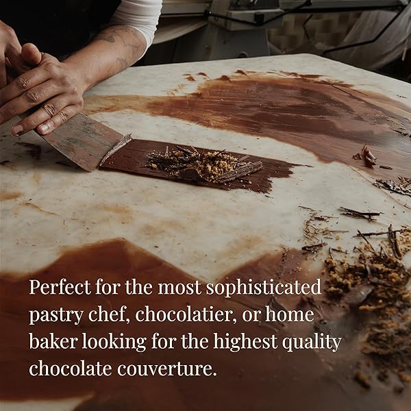 CAMBIE DARK CHOCOLATE COUVERTURE 54.5%, 1 POUND OF DARK CHOCOLATE CHIPS, EUROPEAN STYLE COUVERTURE FOR CHOCOLATIERS, PASTRY CHEFS, HOME BAKERS, AND PROFESSIONALS, 1 POUND