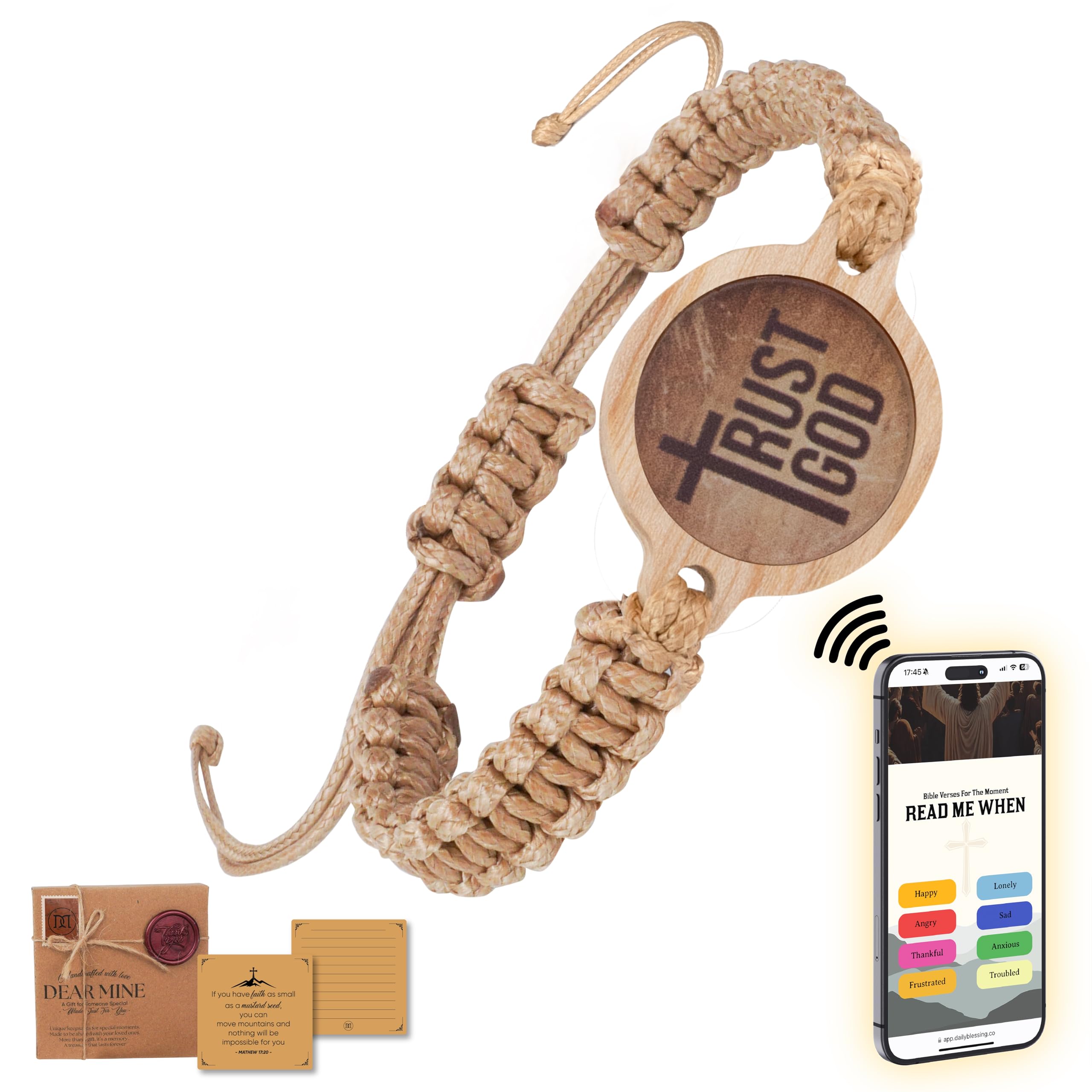 Dearmine Daily Bible Verse Bracelets, Daily
