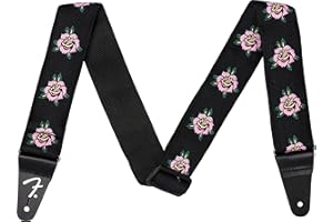 Fender Rose Guitar Strap, 2 inch-wide (5.08 cm), Pink