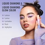 Oulac Liquid Glitter Eyeshadow Ocean Treasure Metallic Blue Vegan Eyeliner 6.8g view 5