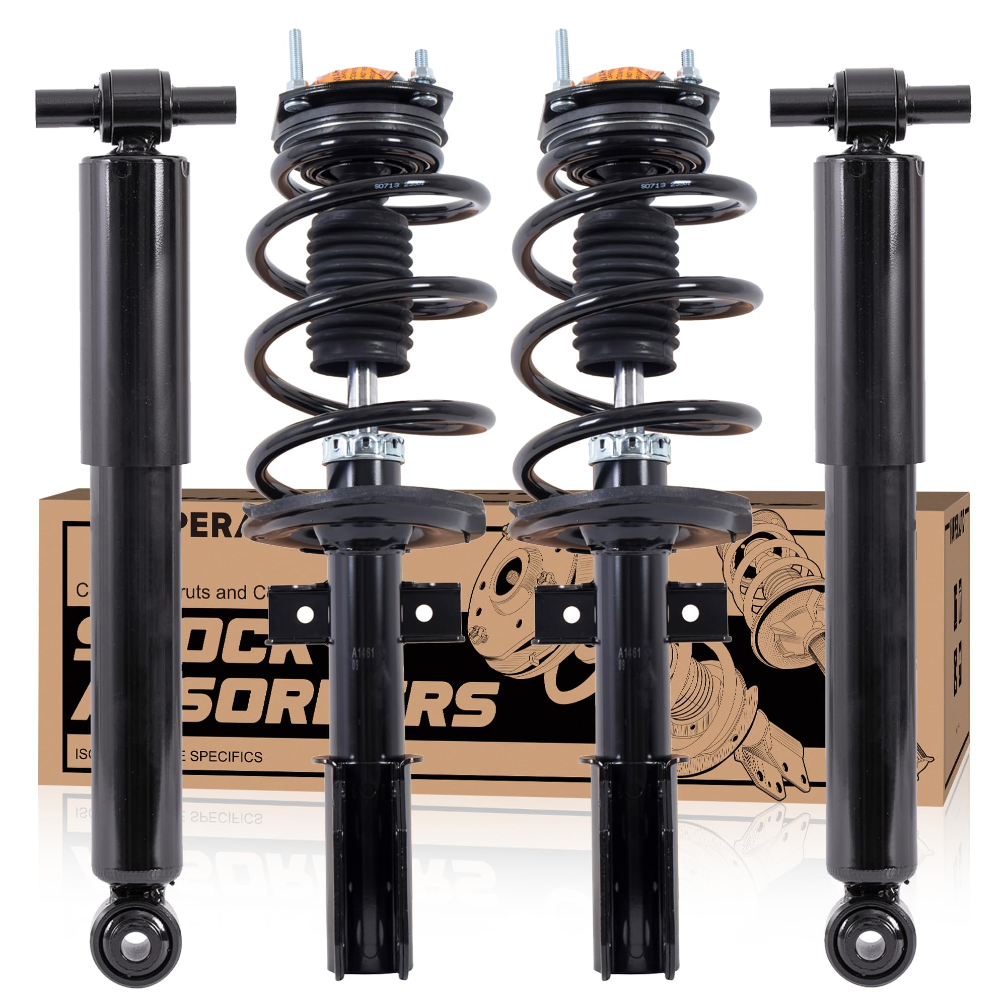 Photo 1 of *Untested*
KUIPERAUTO Front & Rear Complete Struts Coil Spring Assembly 172949 25822945 Acadia Replacement Shock Absorbers