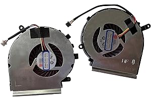 Sywpart CPU + GPU Cooling Fan Set for MSI Ge62, Gl62, Ge72, Gl72, Gp62, Gp72, Pe60, Pe70, 2 Fans, PAAD06015SL, N302, N303, 3-