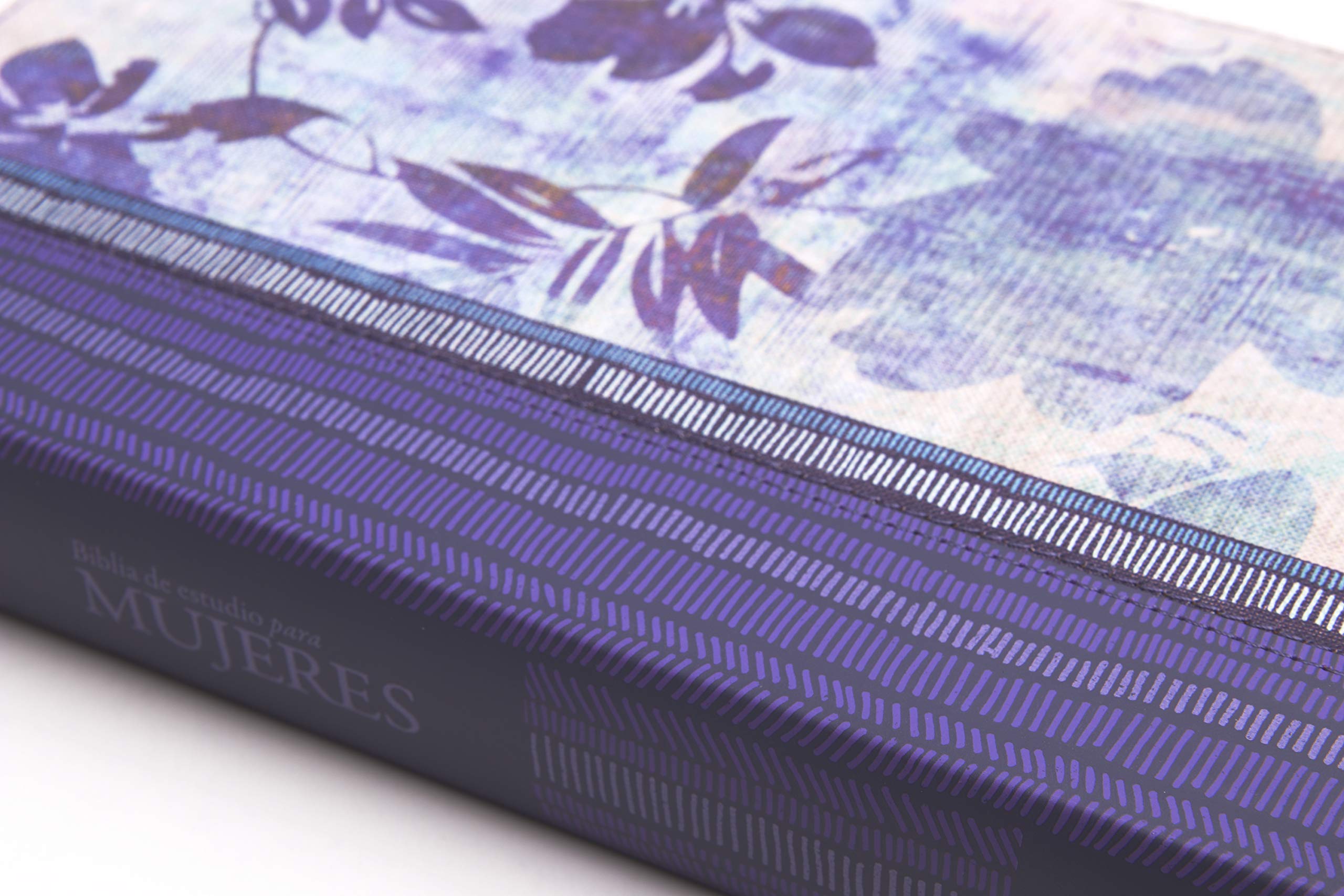 Biblia Reina Valera 1960 de Estudio para Mujeres. Tela impresa, azul floreado / Women Study Bible RVR 1960. Cloth over Board, Blue with Flowers (Spanish Edition)