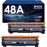 GOTOBY Compatible Toner Cartridge Replacement for HP 48A CF248A for Pro M15w M15a M16w M16a M28w M28a M29w M29a M30w M31w Printer (Black, 2 Pack)