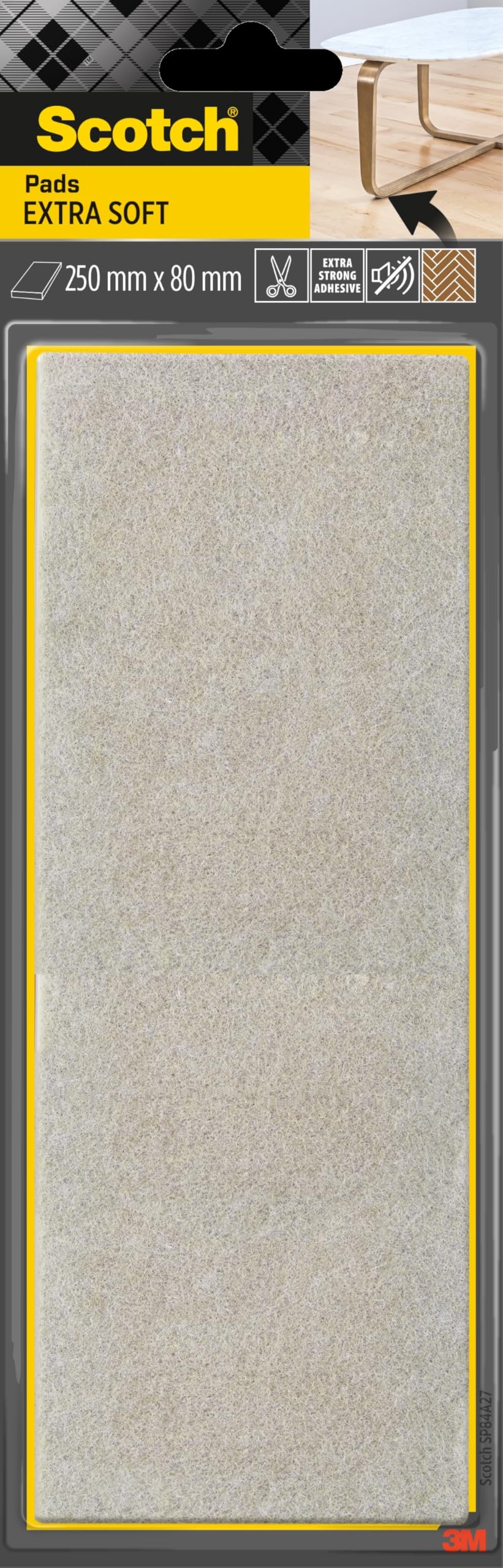 3M Felt Pads, Beige, UU003708433