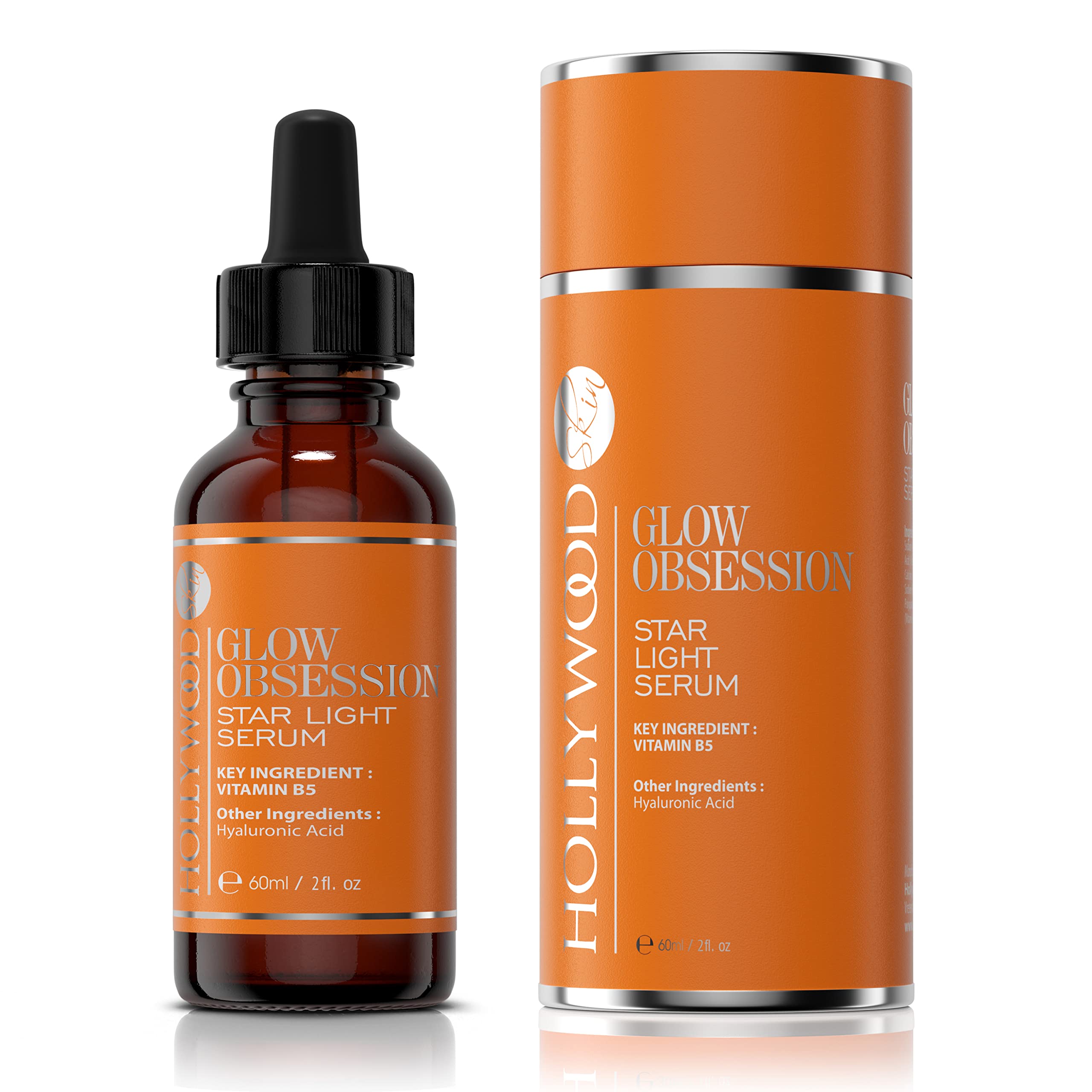 Glow Obsession - Star Light Serum with Vitamin B5 + Hyaluronic Acid. SUPER CONCENTRATED Anti-Aging treatment. For deep Hydration & outstanding glow. 60ml bottle