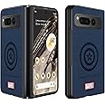 IRON SPIDER Case for Google Pixel Fold, with Superhero Character Compatible Google Pixel Fold Leather Case Blue