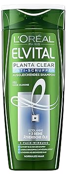 L'Oréal Paris Elvital Planta Clear Anti-Schuppen Ausgleichendes Shampoo, mit Anti-Schuppen-Wirkung, für normales Haar, 6er Pa