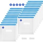 Sous Vide Bags Reusable 27Pcs, BPA Free Vacuum Sealer Bag, Vacuum Food Storage Bag for Sous Vide Cooking/Microwave Heating - 20Pcs Vacuum Zipper Bags &amp; 2 Seal Clips &amp; 5 Air Valves (11 * 10in) 2.9L