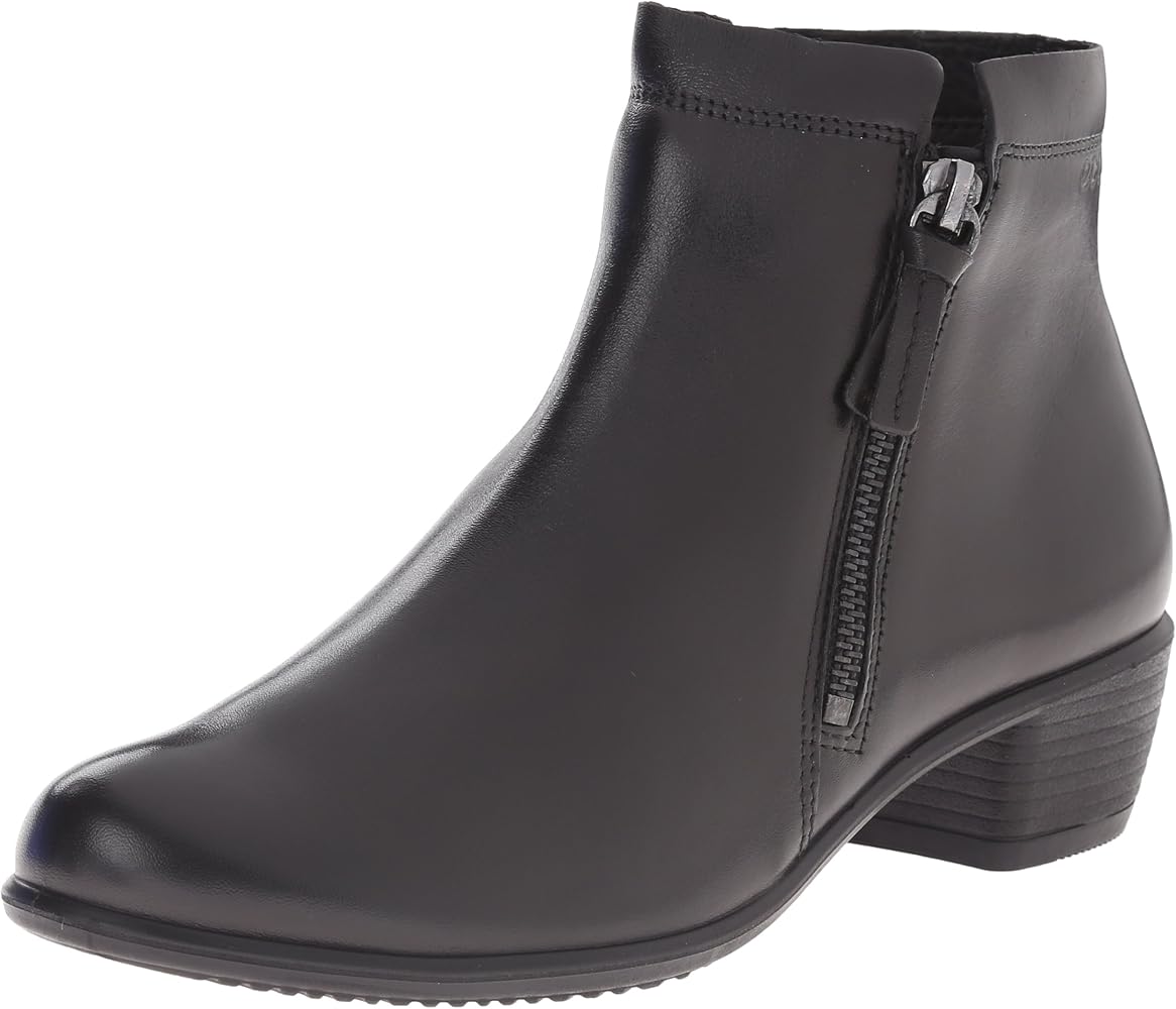 ecco black ankle boots