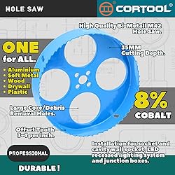 7 Inch Hole Saw with Arbor for Metal and Drywall
