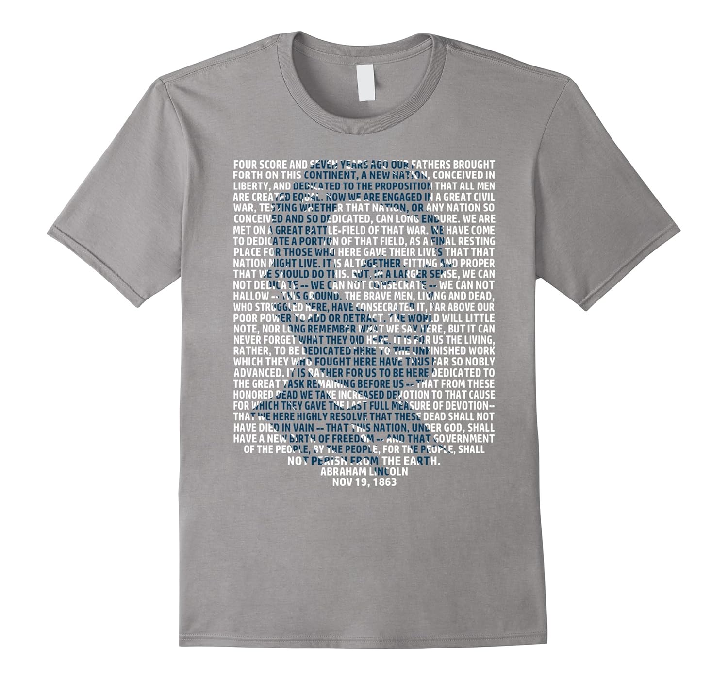 Abraham Lincoln Gettysburg Address Shirt History President-ANZ