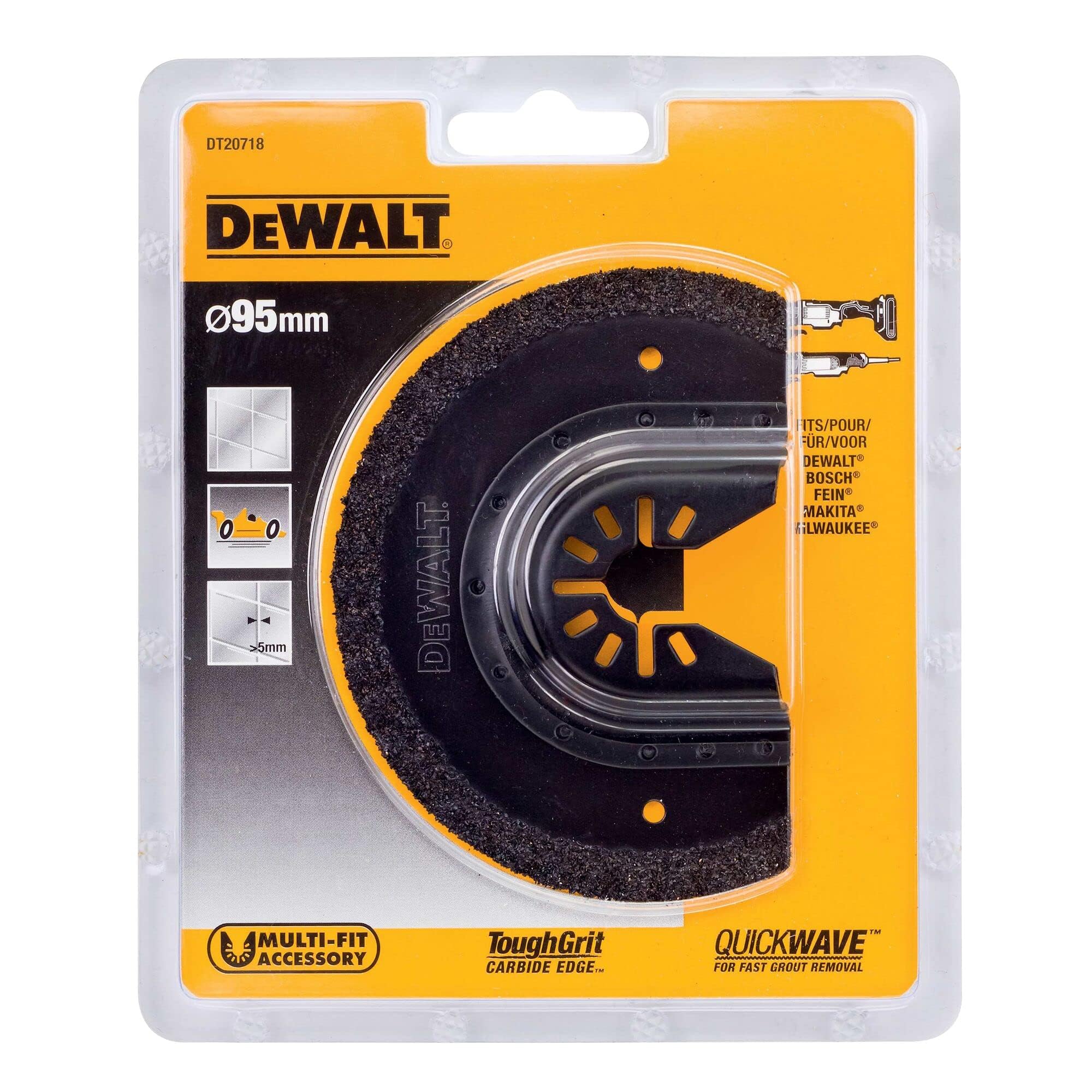Dewalt DT20718-QZ DT20718-QZ-Hoja Sierra segmentada de carburo para azulejo 5mm