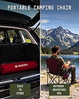 Voyager Folding Camping Chairs 2 Pack with Cooler Bag Lightweight Steel Frame view 9