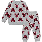 Disney Mickey Mouse Sweatshirt and Pants Set Infant to Little Kid Sizes (12 Months - 7-8)
