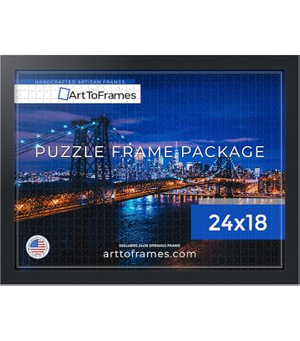 Amazon.com - ArtToFrames 24x18 INCH/61x46 CM Black Frame for 300