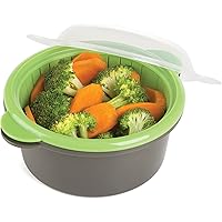 Progressive International Microwave Mini Steamer, Gray
