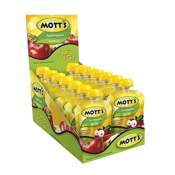 MOTT’S MOTT’S SNACK & GO APPLESAUCE, ORIGINAL, 14 COUNT