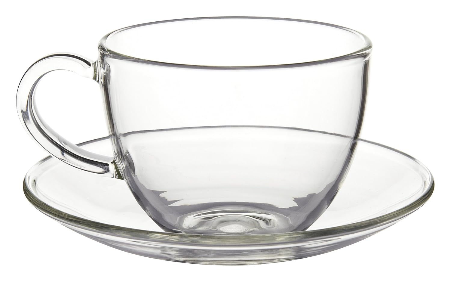 Glass Cup and Saucer Ashbourne 250ml Chiswick Tea Co (Box of 2