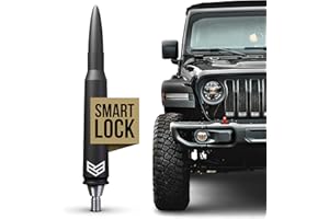 RONIN FACTORY - 50 Cal Bullet Antenna for Jeep Wrangler Gladiator Sahara Rubicon, Jeep Wrangler Accessories, Jeep Gladiator Accessories, Replacement Radio Antenna, SmartLock (2007+ JK JL)