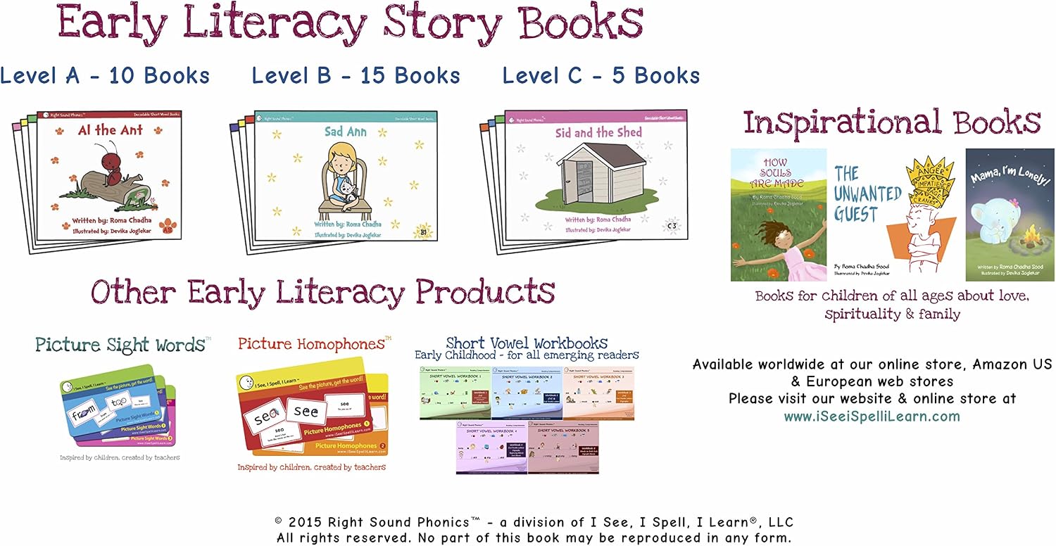I SEE, I SPELL, I LEARN® - Sight Words & Short Vowel Story Books: for Emergent Readers & Dyslexia - Levels A, B & C (Level B) - Image 4