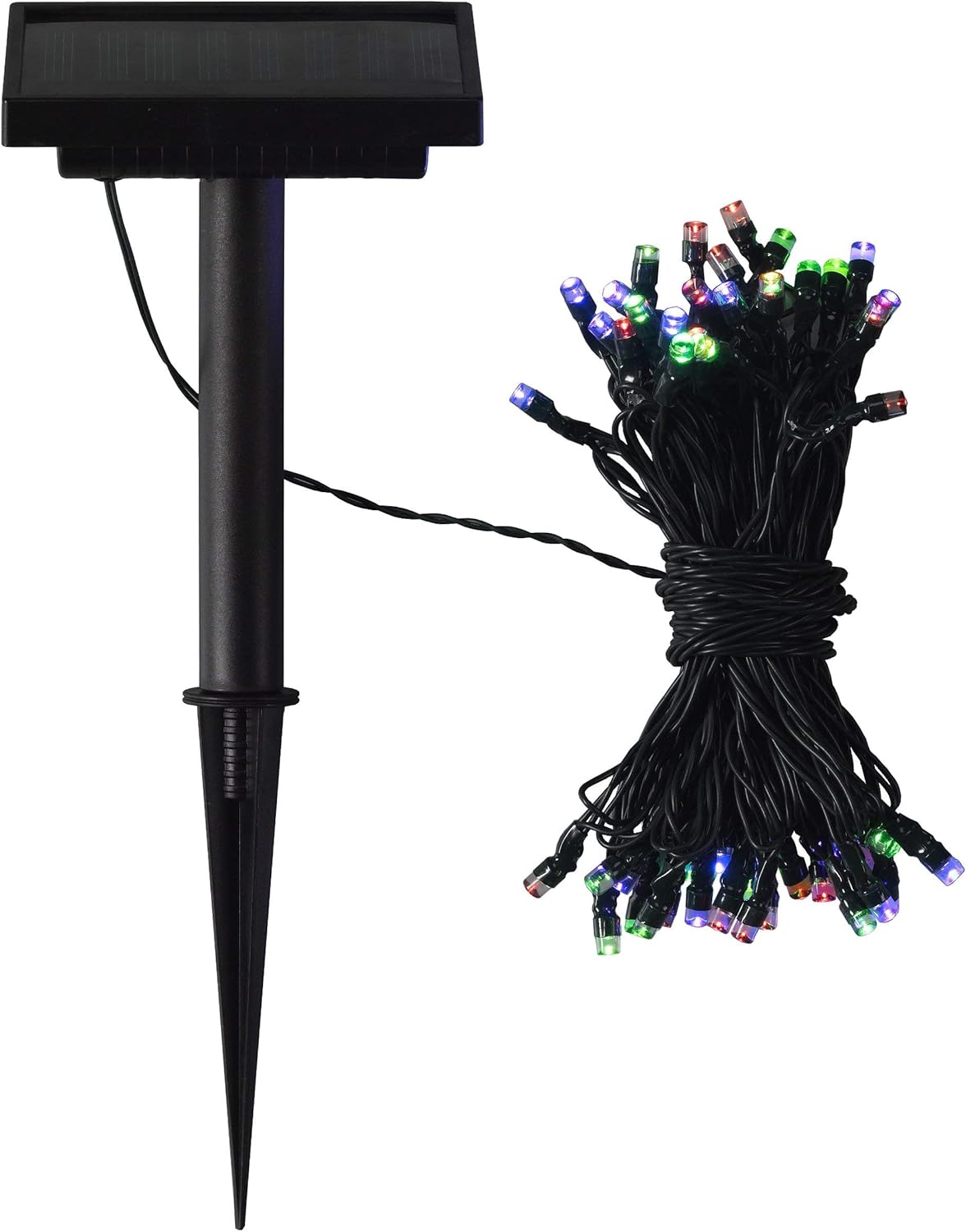Smart Solar 50x Coloured LED Light String 6.9m, Multicolored
