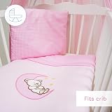 Baby Comfort Moon Pink 2 Piece Bedding Set 80x70 Duvet Cover & Pillowcase 12M+ view 6