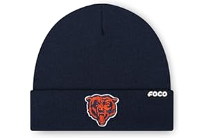 FOCO NFL Mens NFL Team Logo Basic Beanie Hat