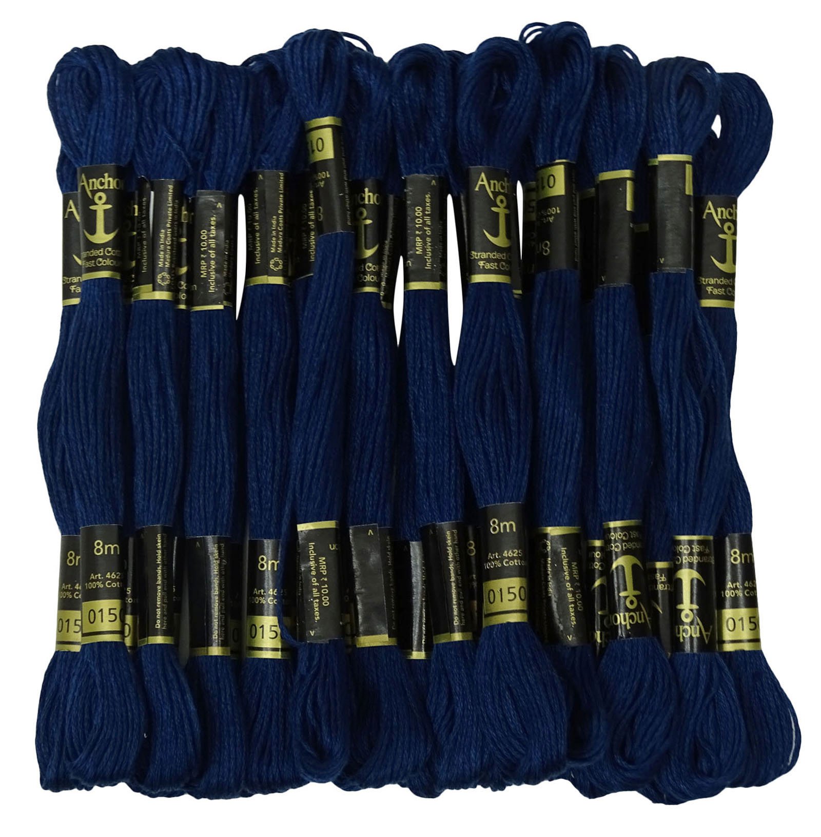ANCHOR 25 x Cross Stitch Hand Embroidery Floss Stranded Cotton Thread Skeins-Navy Blue