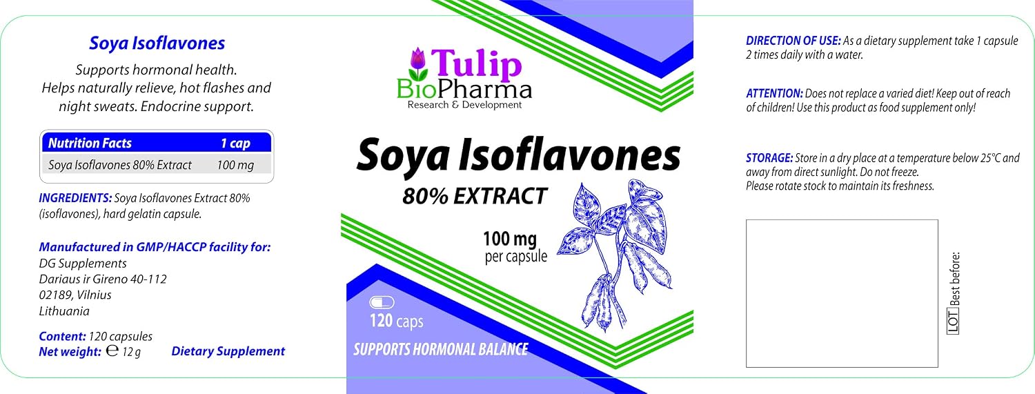 SOYA Isoflavones 80% Extract 120 Capsules, 3rd Party Lab Tested, High Strength Supplement, 120 count (Pack of 1) - Image 3