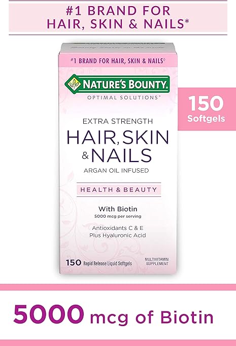 Amazon Com Nature S Bounty Optimal Solutions Hair Skin Nails