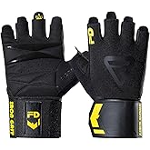 IRONGRIT Weight Lifting Gloves for Men and Women, with Cushion Pads and Silicone Grip, Workout Gloves with Wrist Wrap Support for Bench Press, Weightlifting, Training, Pull-ups, Rowing