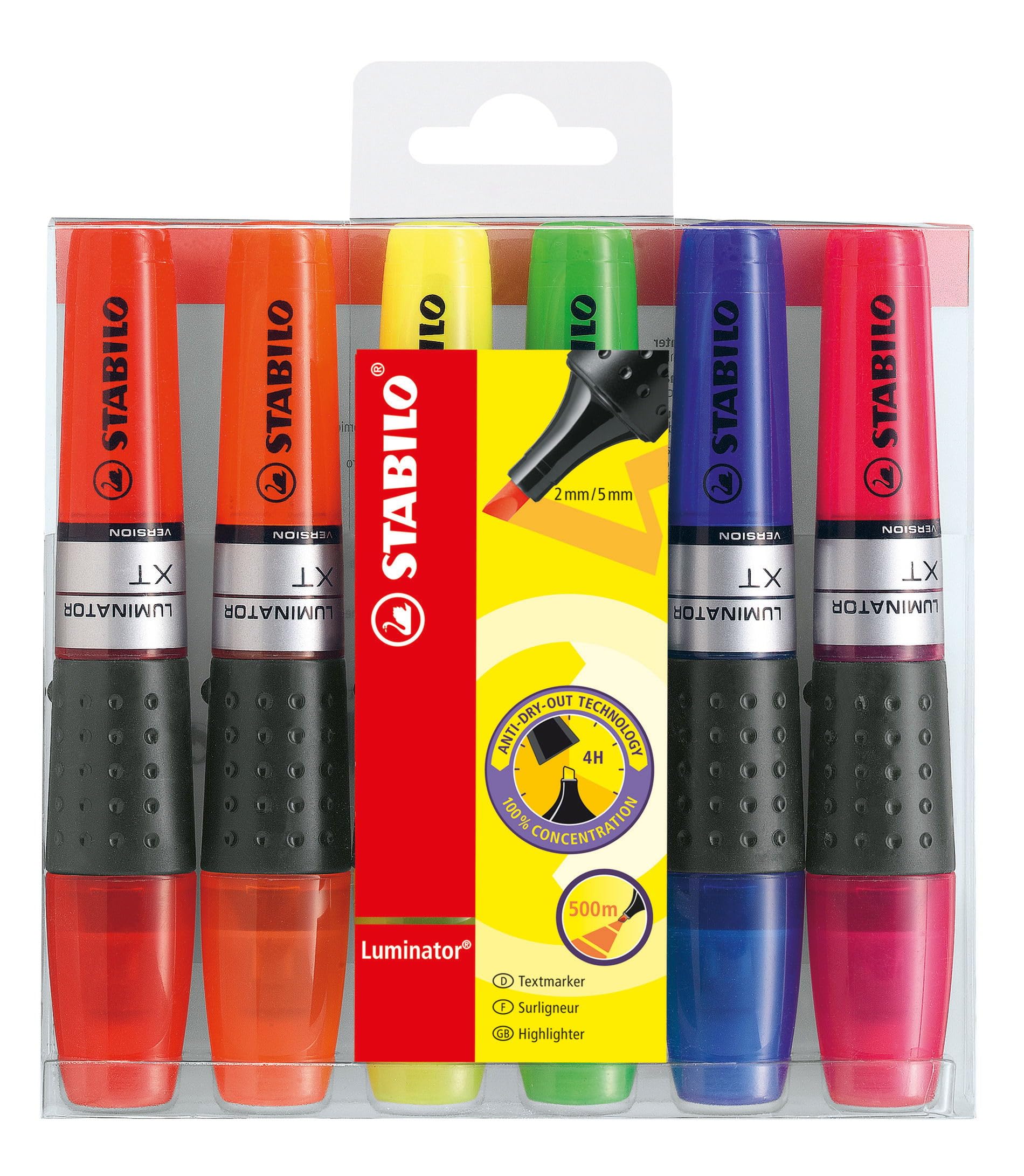STABILO LUMINATOR - Highlighter - Pack of 6 - Assorted colours — image 1
