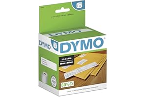 DYMO Authentic LabelWriter Standard Shipping Labels for LabelWriter Label Printers, White, 2-1/8'' x 4'' (30323), 6 Rolls of 220